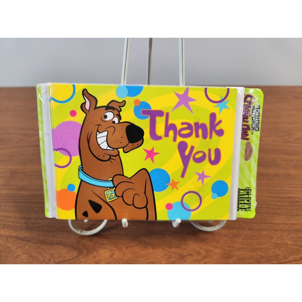 Vintage Party Express Scooby-Doo Pack Of 8 Thank You Cards & Envelopes New
